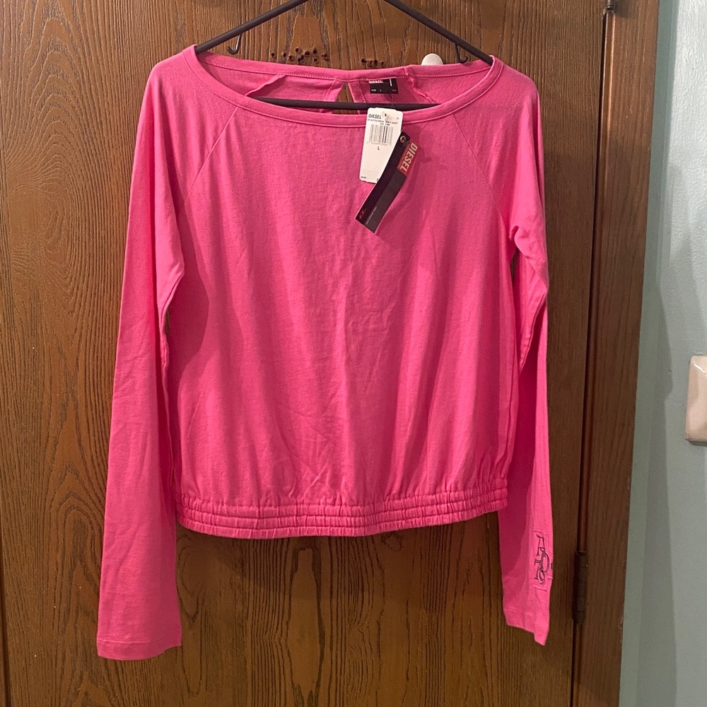 Diesel Fuchsia Long Sleeve Women's Top
